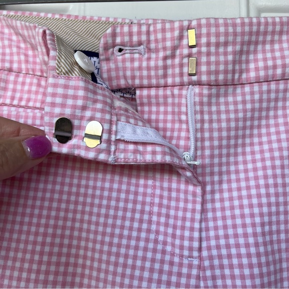 •Talbots• Perfect Crop Pink Gingham Pants - Size 8P - Picture 4 of 8